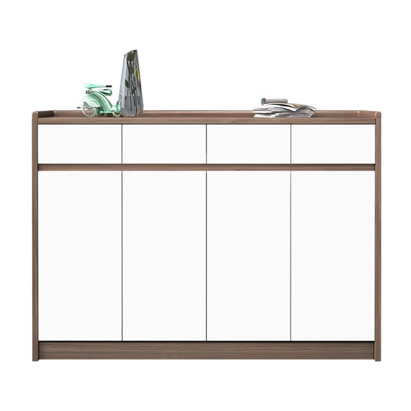 Tủ giày đa năng nâu phối cánh trắng TG10