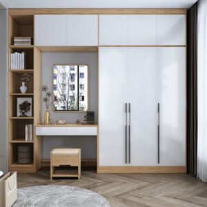 Tủ quần áo kết hợp bàn trang điểm hiện đại TA61
