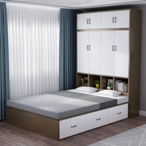 Giường ngủ kèm tủ quần áo GN-14