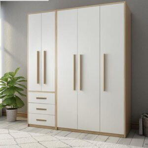 tủ quần áo 5 cánh trắng TA-129