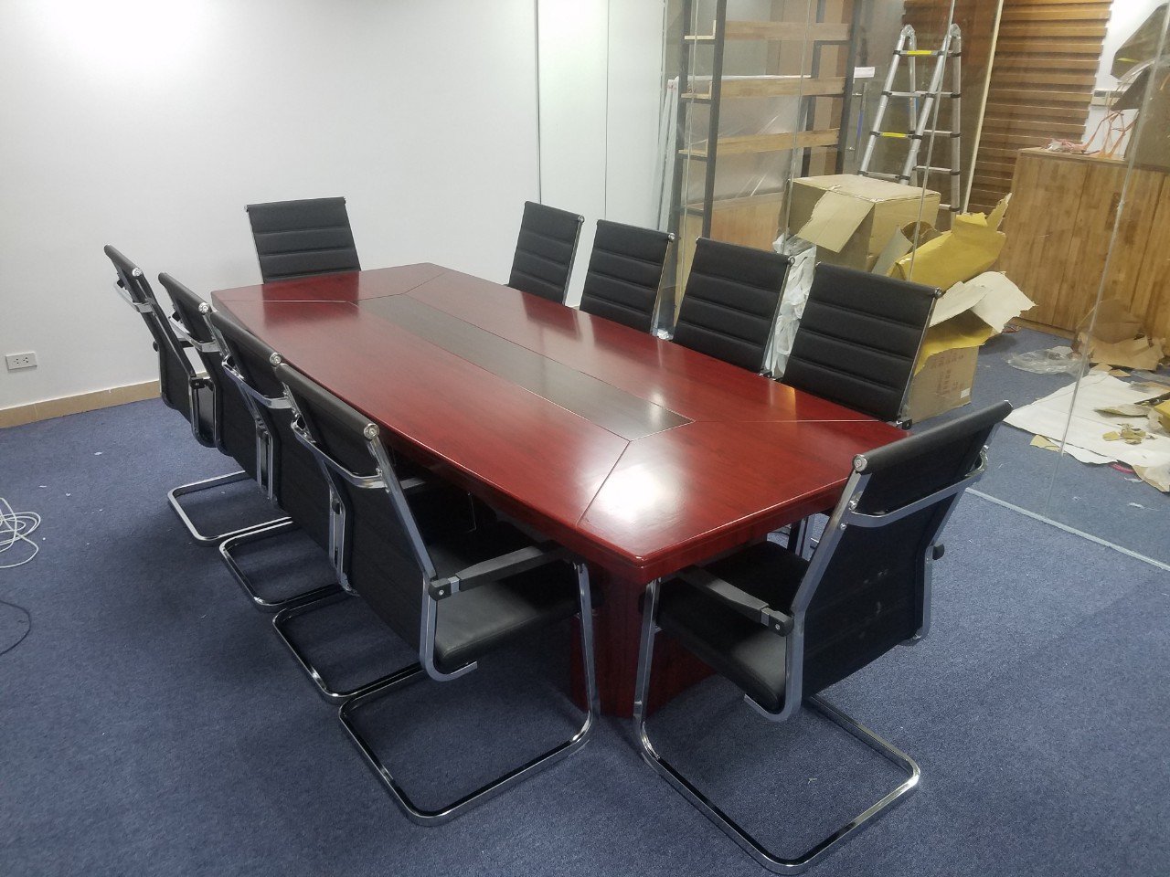 Bàn họp nâu cánh gián 2m 05