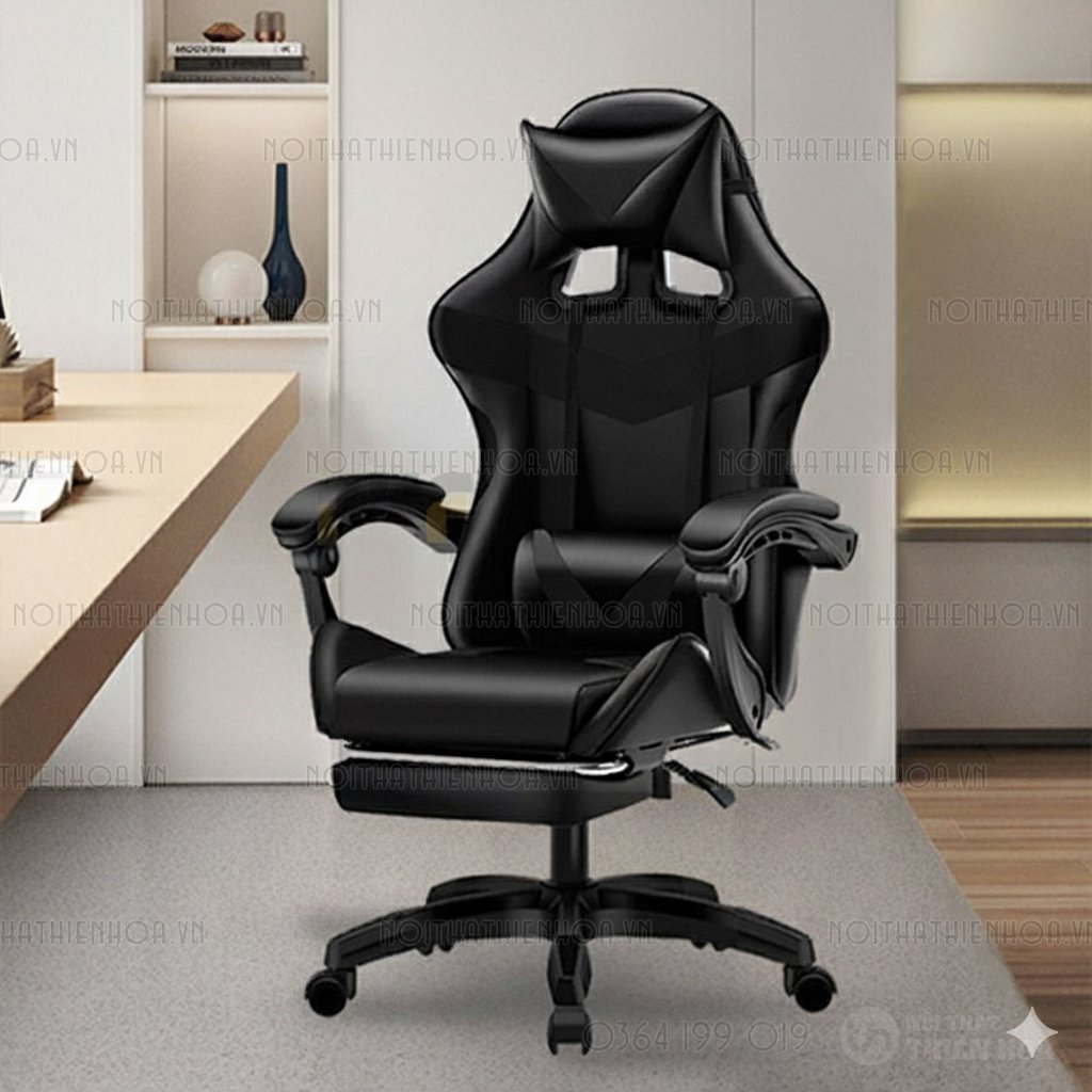Ghế Gaming Swift, Ngả lưng 165 độ, có gác chân