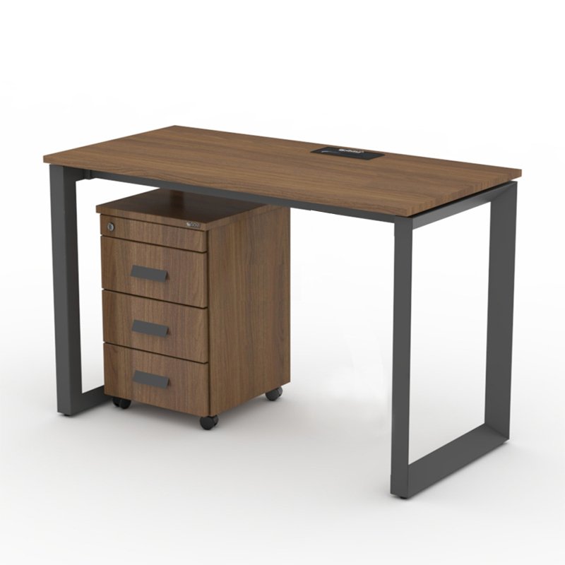 Bàn nhân viên chân u sắt tam giác Ryder 1m2