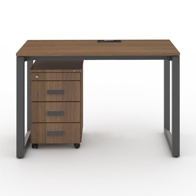 Bàn nhân viên chân u sắt tam giác Ryder 1m2