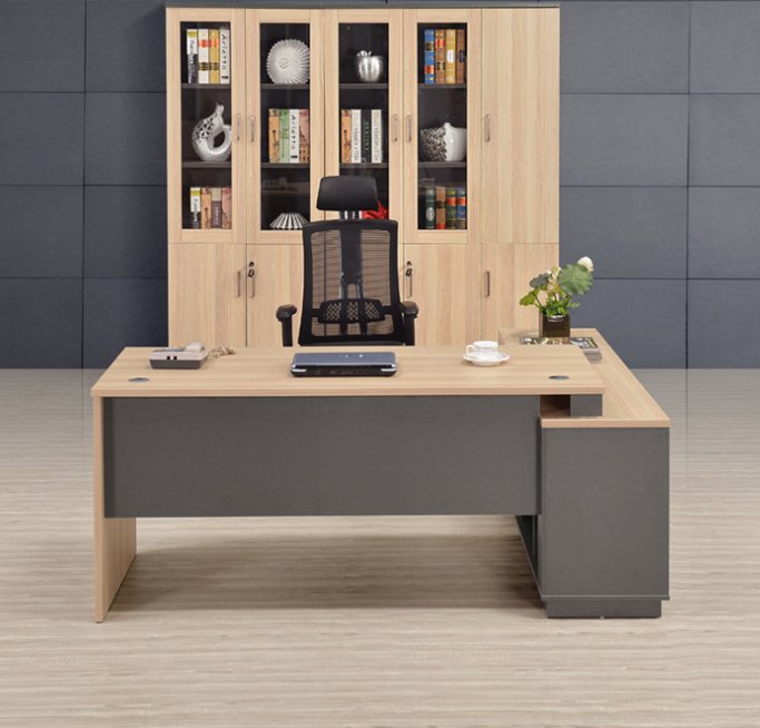 Bàn lãnh đạo quản lý tủ phụ chữ L BGD-HD-24