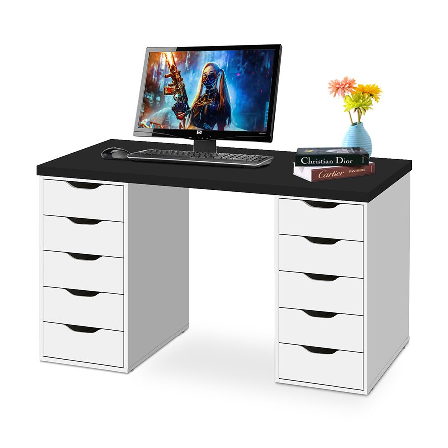 Bàn làm việc giá rẻ hộc sâu 2 bên