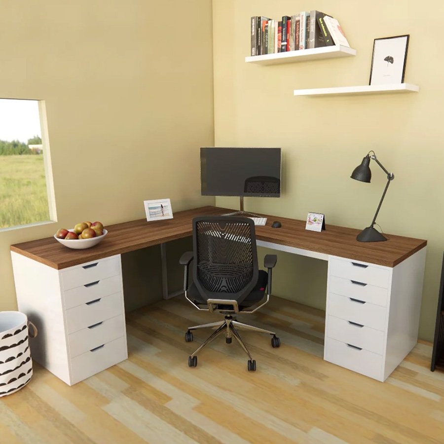 Bàn ikea 2 hộc tủ ngăn kéo