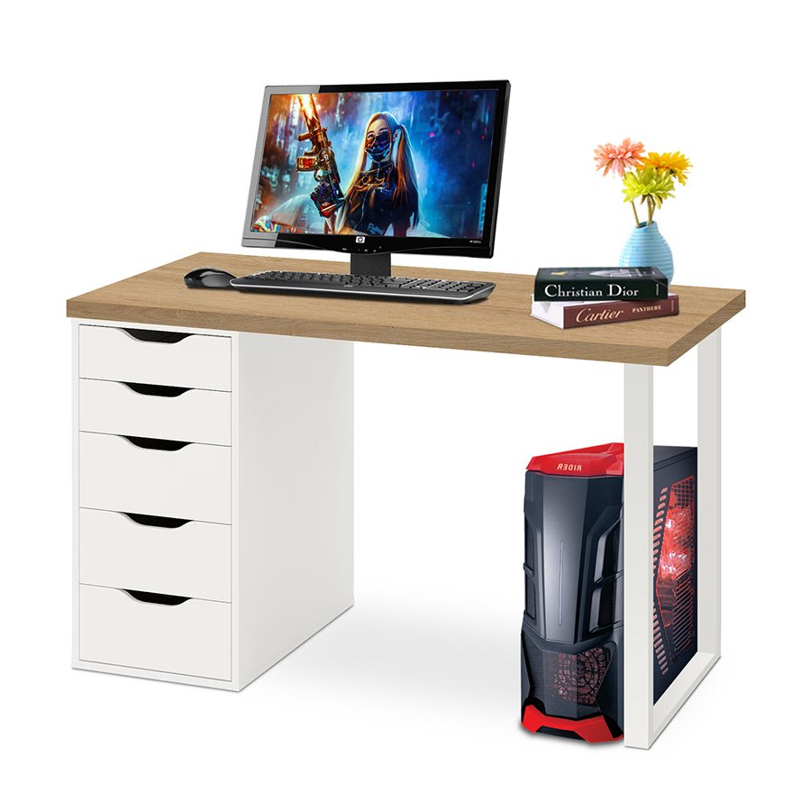 Bàn ikea 2 hộc tủ ngăn kéo