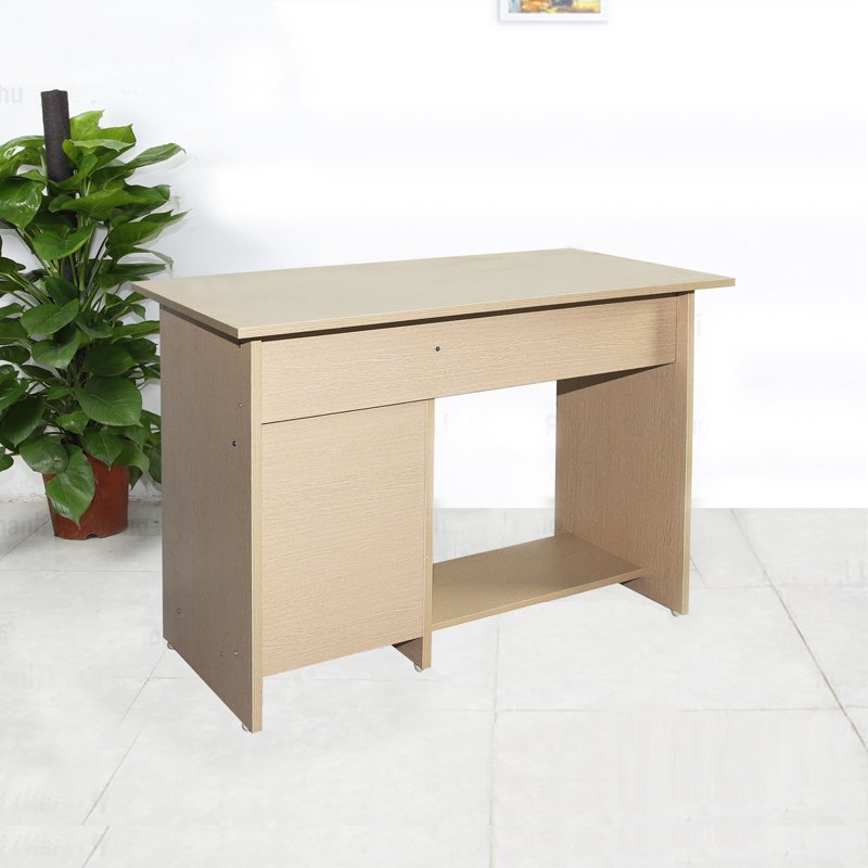 Bàn Làm Việc 1m Hộc Đứng Gỗ Công Nghiệp – Màu Vân Sồi Hiện Đại, Tiện Lợi