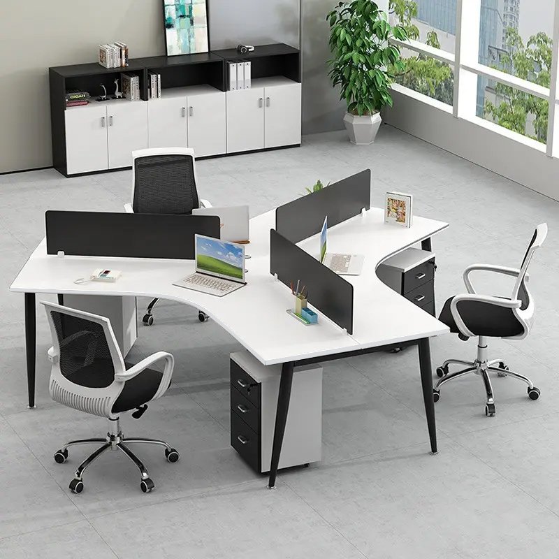 Bàn làm việc văn phòng cụm 5 chỗ Cone Space