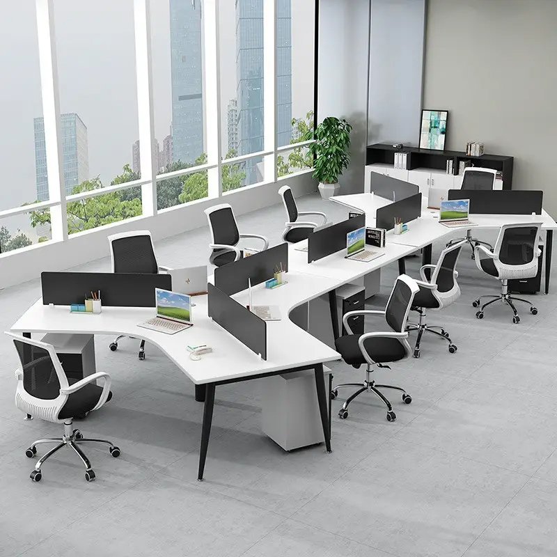 Bàn làm việc văn phòng cụm 5 chỗ Cone Space