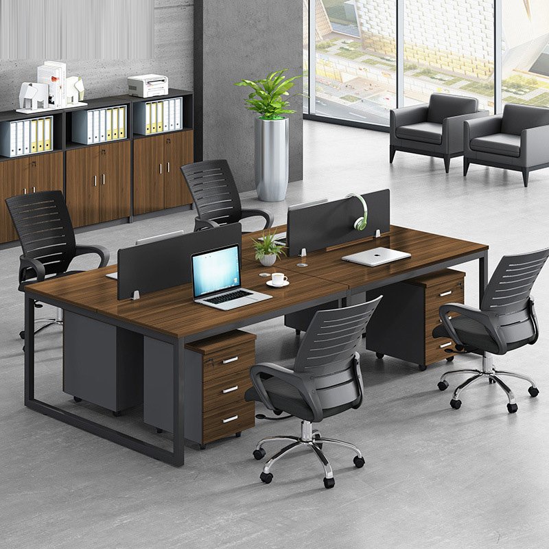 Bàn làm việc văn phòng liền chỗ 6 người 388