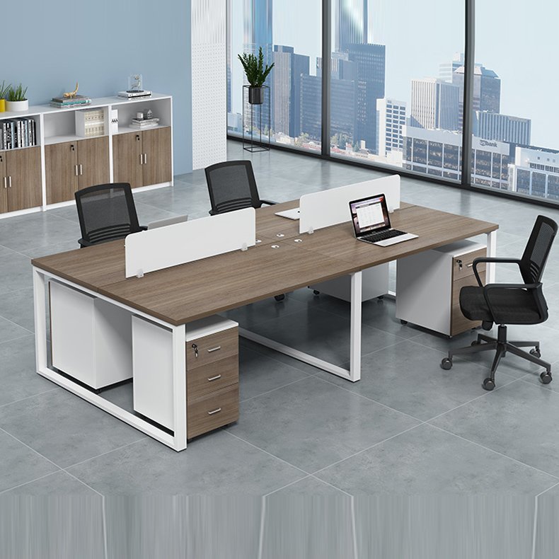 Bàn làm việc văn phòng liền chỗ 6 người 388