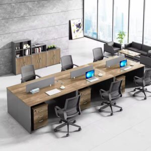 Bàn văn phòng gỗ cụm 6 người
