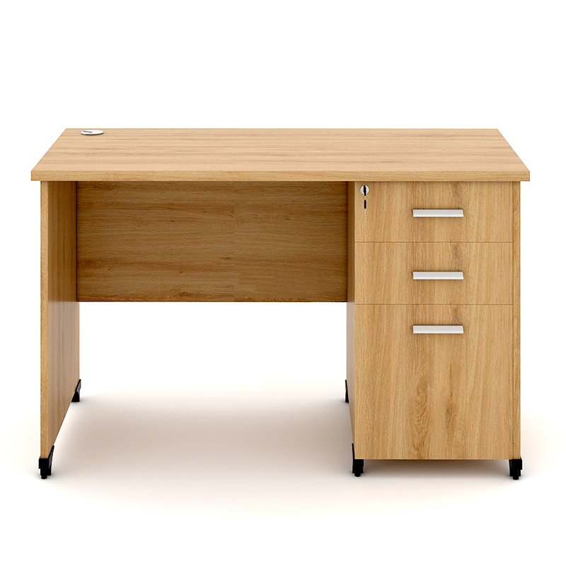 Bàn văn phòng Classic tủ 3 ngăn kéo CL12HS-3