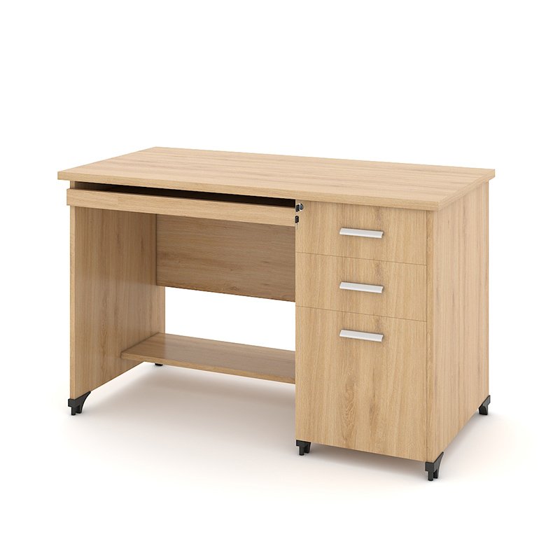 Bàn văn phòng CL12HS-4 ngăn bàn phím kèm tủ