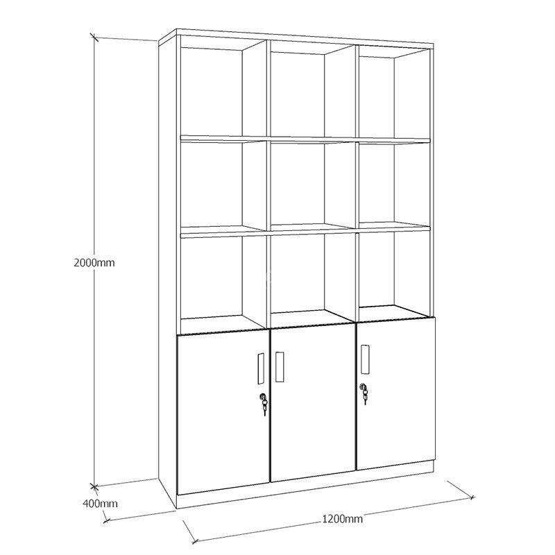 Tủ tài liệu vân gỗ CL200-07
