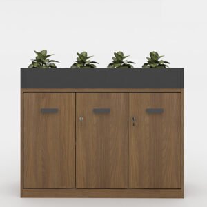 Tủ cây trang trí vân gỗ nâu CL90-03C