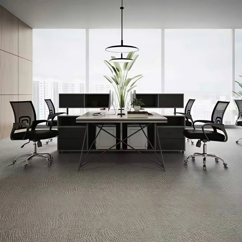 Cụm bàn làm việc 6 người tiện lợi