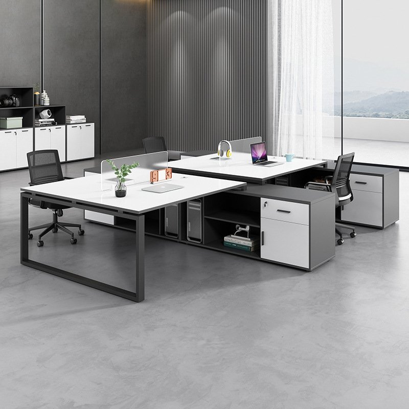 Cụm Bàn Làm 2 Người Việc Gắn Tủ Phụ CB2-40