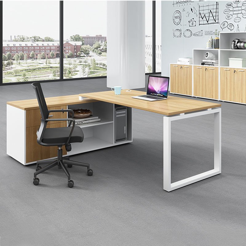 Cụm Bàn Làm 2 Người Việc Gắn Tủ Phụ CB2-40
