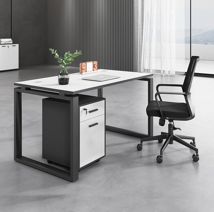 Cụm bàn làm việc chân sắt đẹp 4 chỗ - CB 10