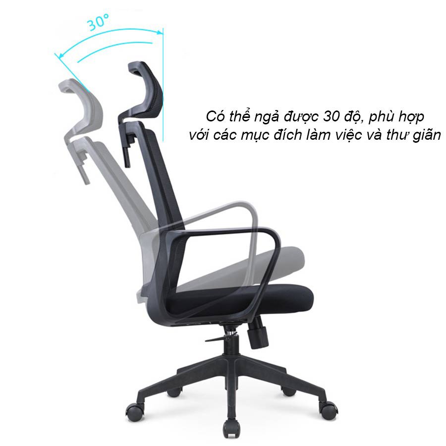 Ghế văn phòng, ghế xoay tựa đầu