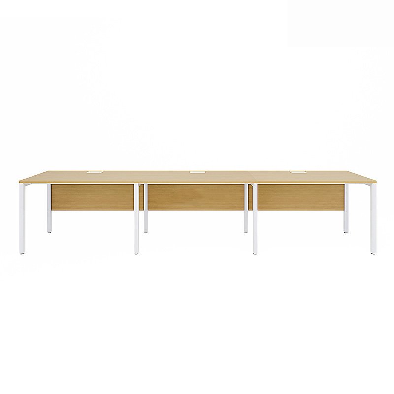 Cụm bàn làm việc 3 người chân sắt hộp Eos ECC04Y-3606