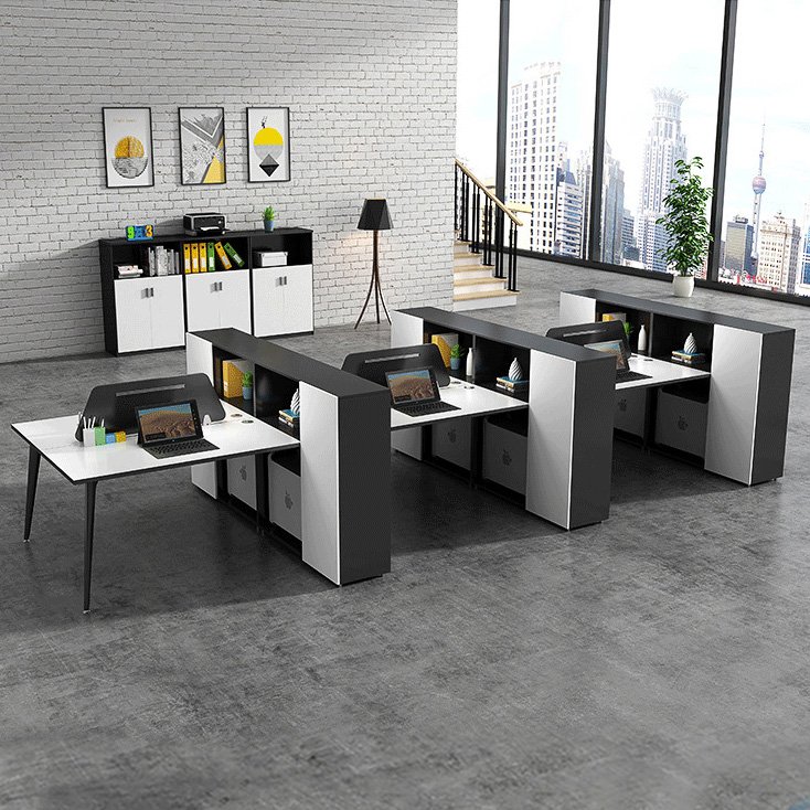 Cụm Bàn Làm Việc Liền Tủ Hiện Đại CB2-41