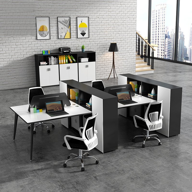 Cụm Bàn Làm Việc Liền Tủ Hiện Đại CB2-41
