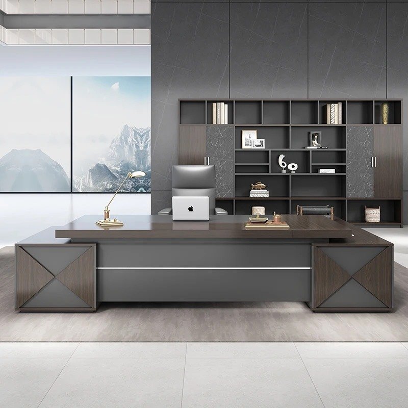 Bàn Giám Đốc Góc L Cao Cấp 2 Hộc