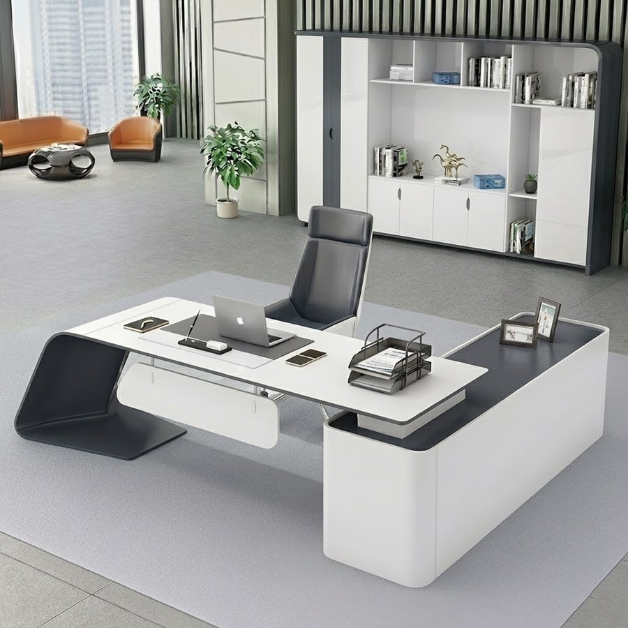 Bàn Giám Đốc Góc L Yếm Lửng