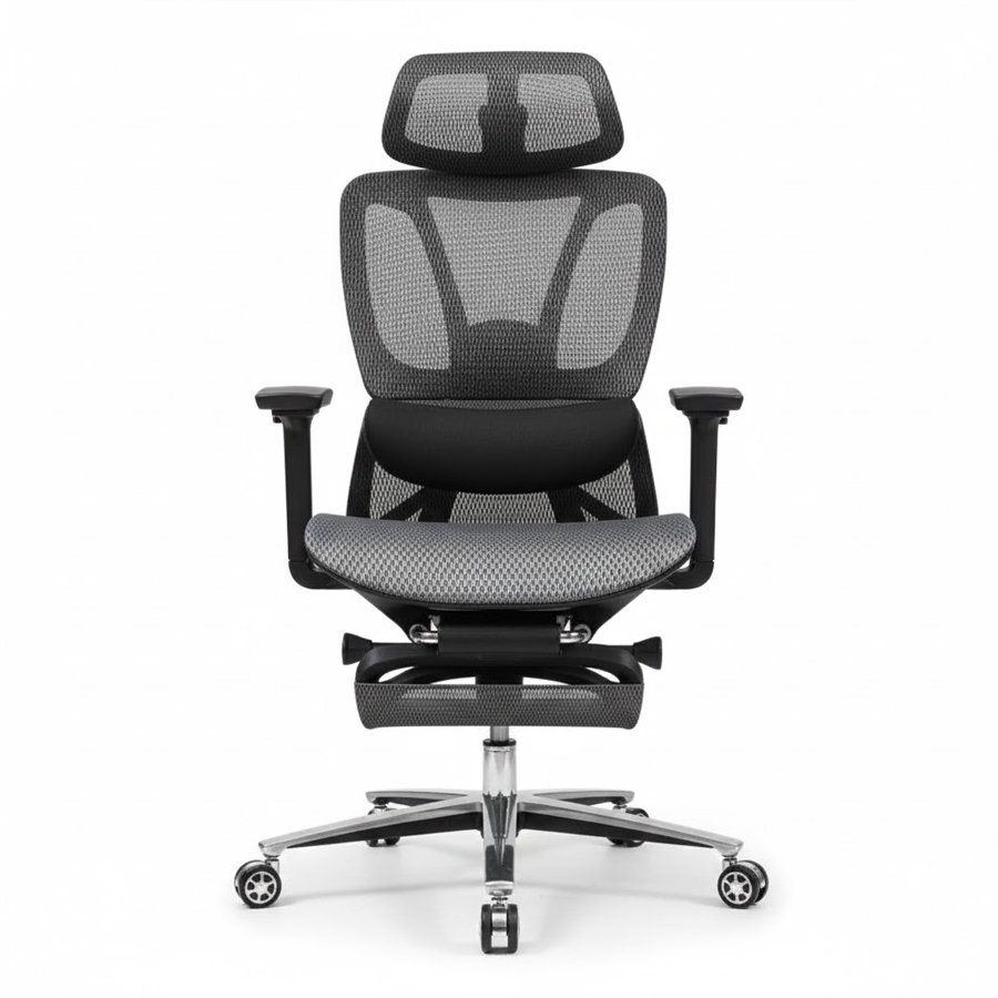 Ghế Công Thái Học GX83 Lưng Lưới Có Gác Chân Cao Cấp
