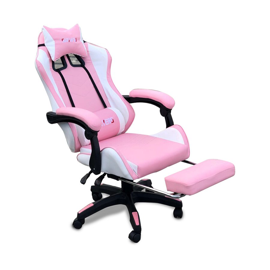 Ghế gaming players màu xanh có gác chân