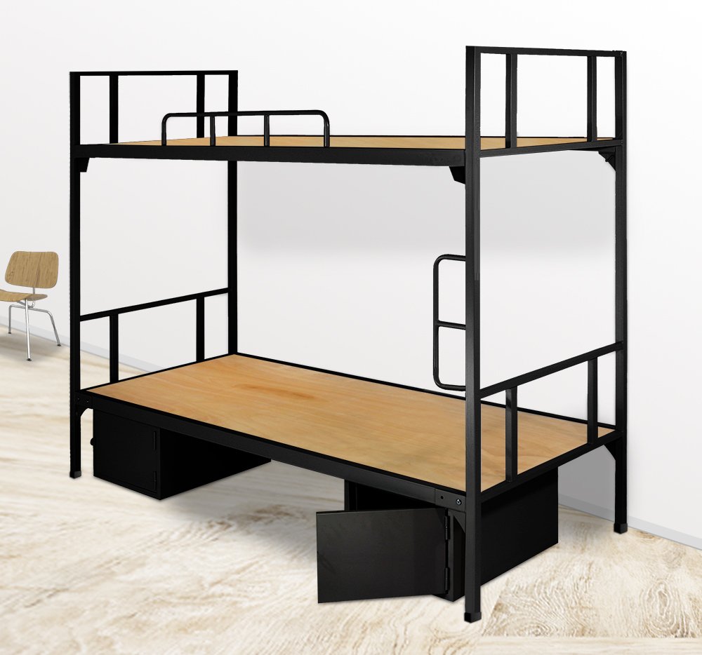 Giường sắt 2 tầng có hộc GT-03