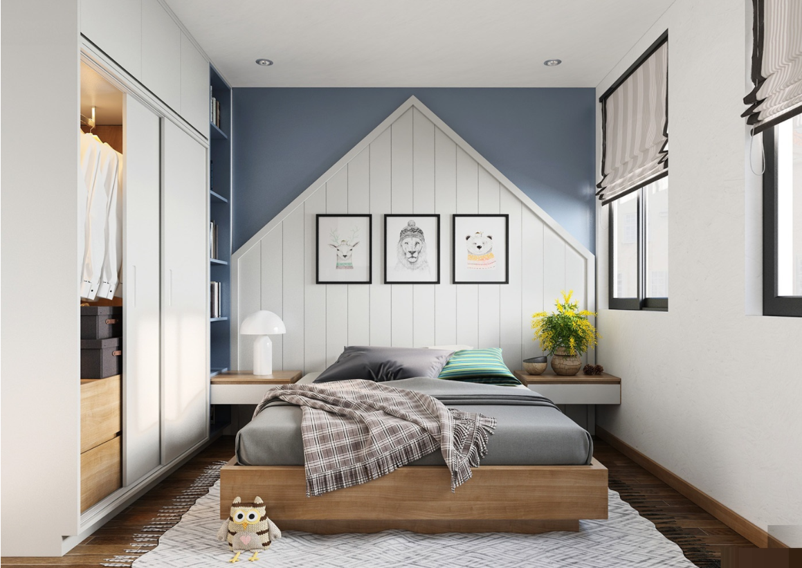 Bộ phòng ngủ tủ cánh lùa trắng - 03