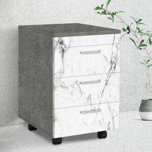 Hộc tủ thấp 3 ngăn kéo màu vân đá