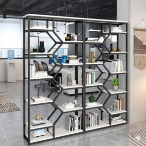 Kệ trang trí zigzag khung sắt hiện đại KTT13