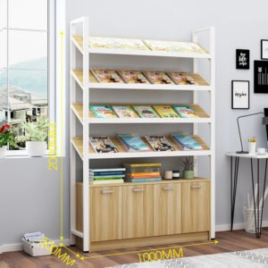 Kệ sách trưng bày đa năng khung sắt hiện đại KTT14