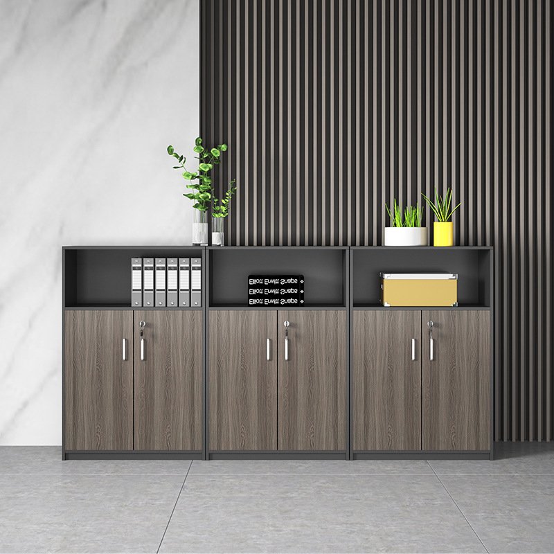 Tủ hồ sơ thấp 2 tầng ô thoáng decor - TL 13