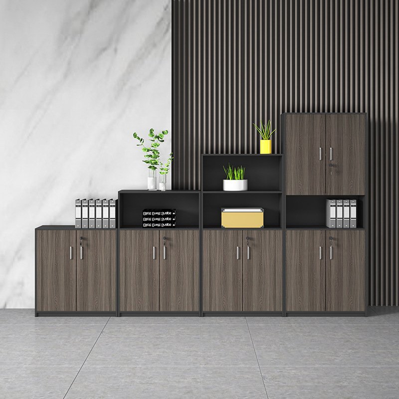 Tủ hồ sơ thấp 2 tầng ô thoáng decor - TL 13