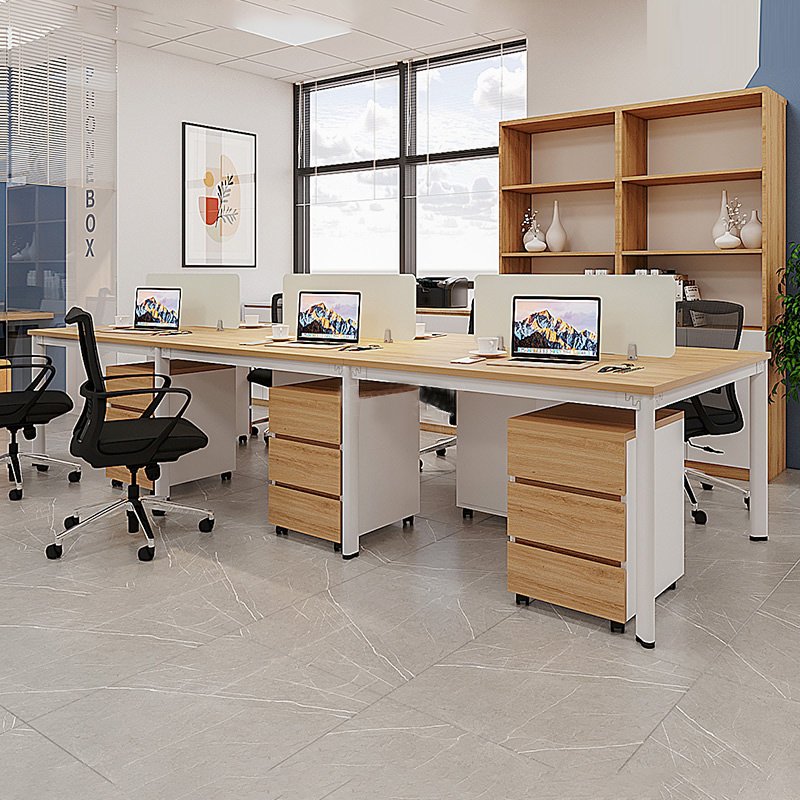 Bàn chân sắt Oval cụm 6 cho văn phòng