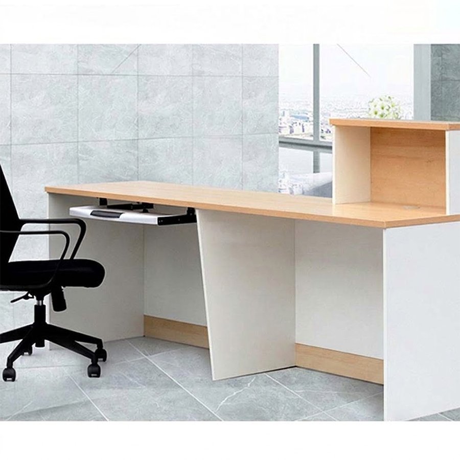 Quầy lễ tân gỗ MDF QLT07