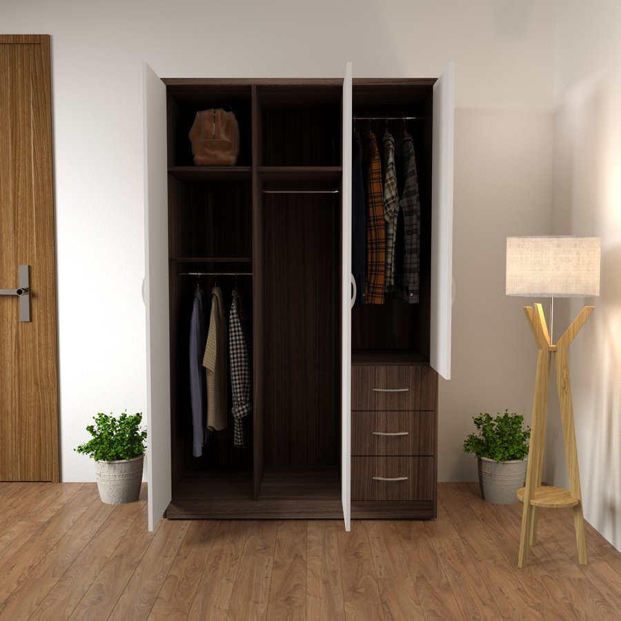 tủ áo 3 buồng giá rẻ TA-106