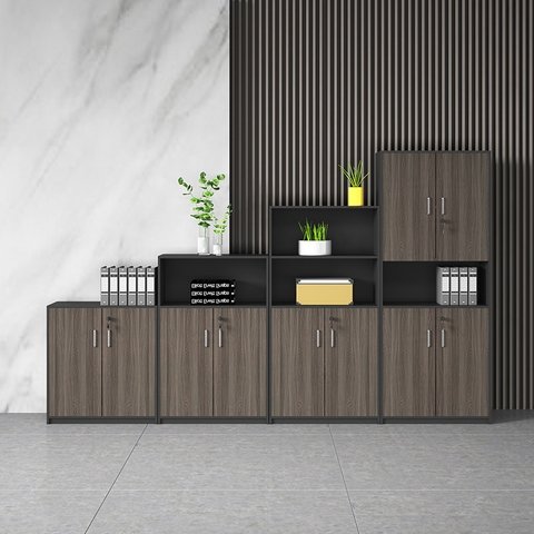 Tủ hồ sơ thấp 2 tầng ô thoáng decor - TL 13