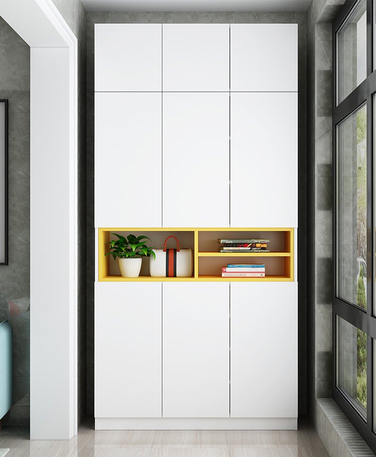 tủ quần áo gỗ công nghiệp cánh trắng TA-117