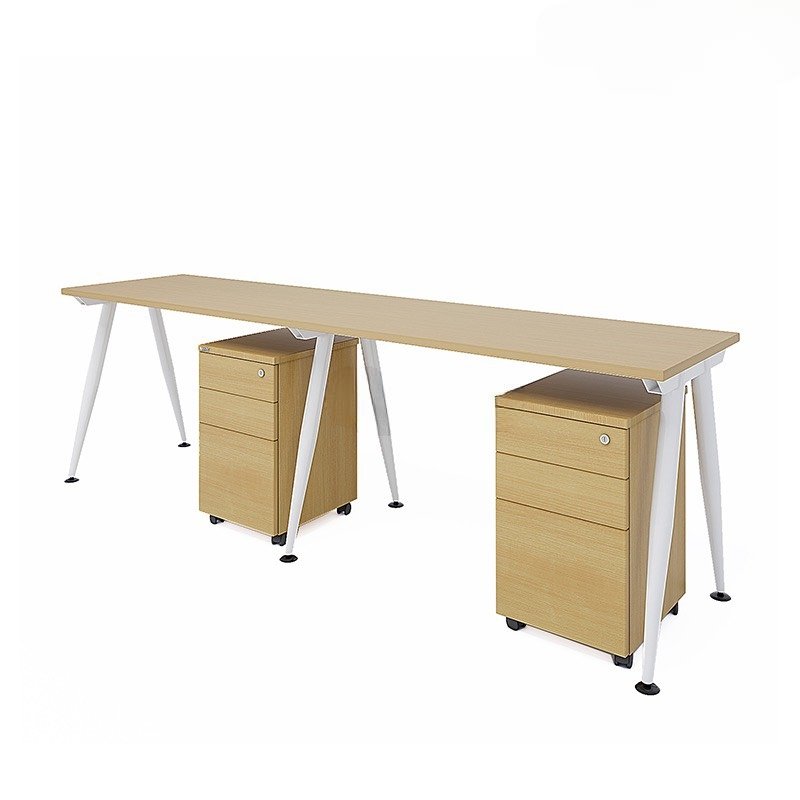 Bàn cụm làm việc chân côn 2 người cao cấp
