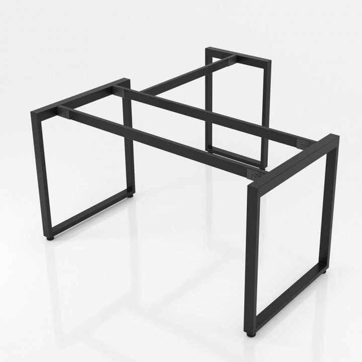 Chân bàn giám đốc 1600x800mm sắt 25x50 lắp ráp ngàm