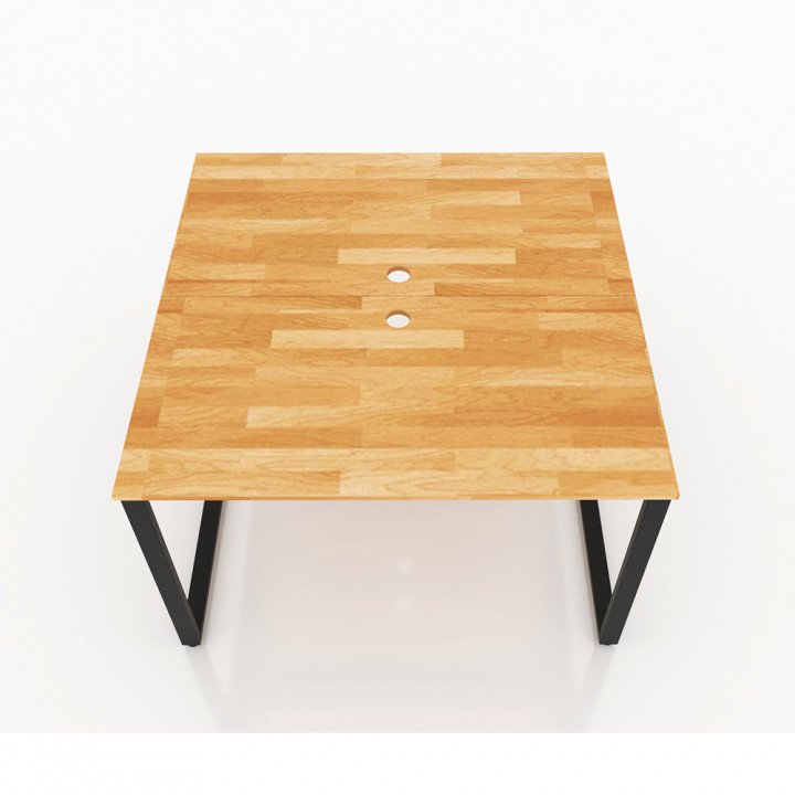 Chân bàn nhân viên 1200x1200mm sắt 25x50 lắp ráp ngàm