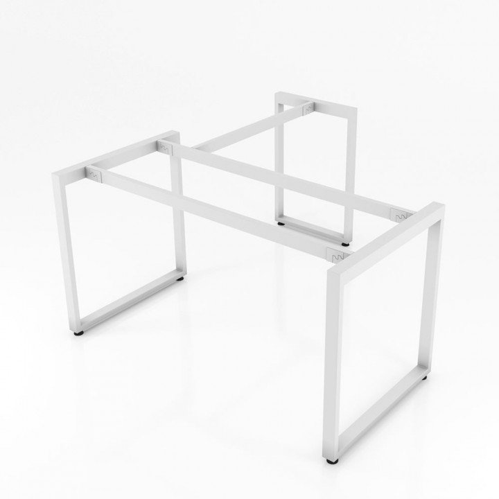 Chân bàn giám đốc 1600x800mm sắt 25x50 lắp ráp ngàm